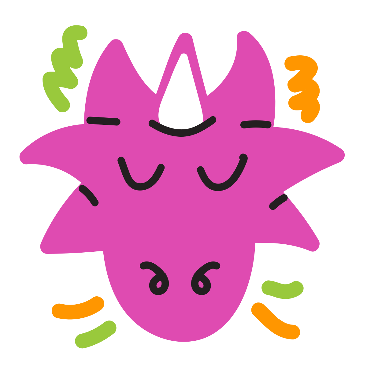scribby style year of dragon icon