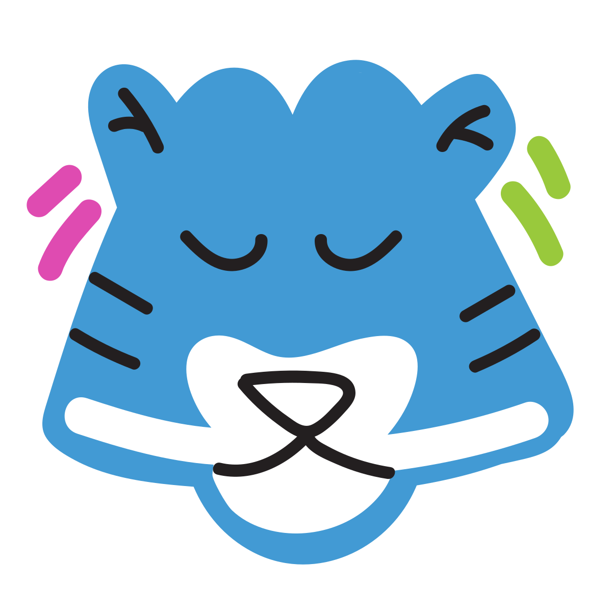 scribby style year of tiger icon