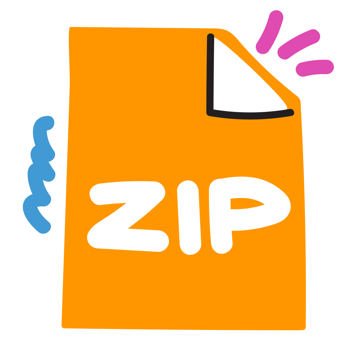 scribby style zip icon