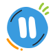 circled pause icon