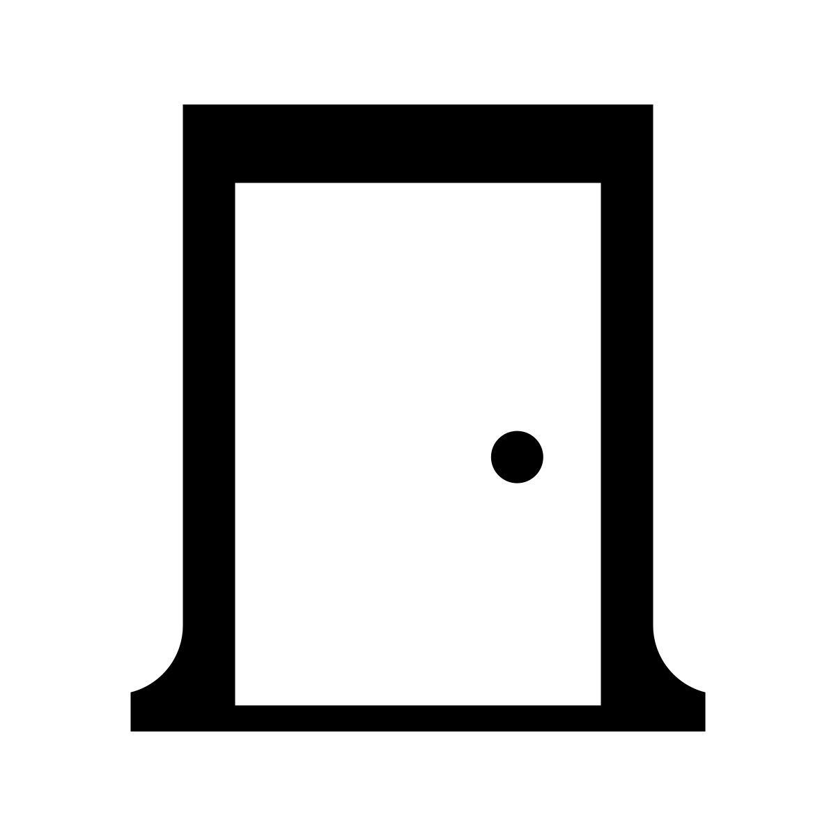 serif style puerta icon