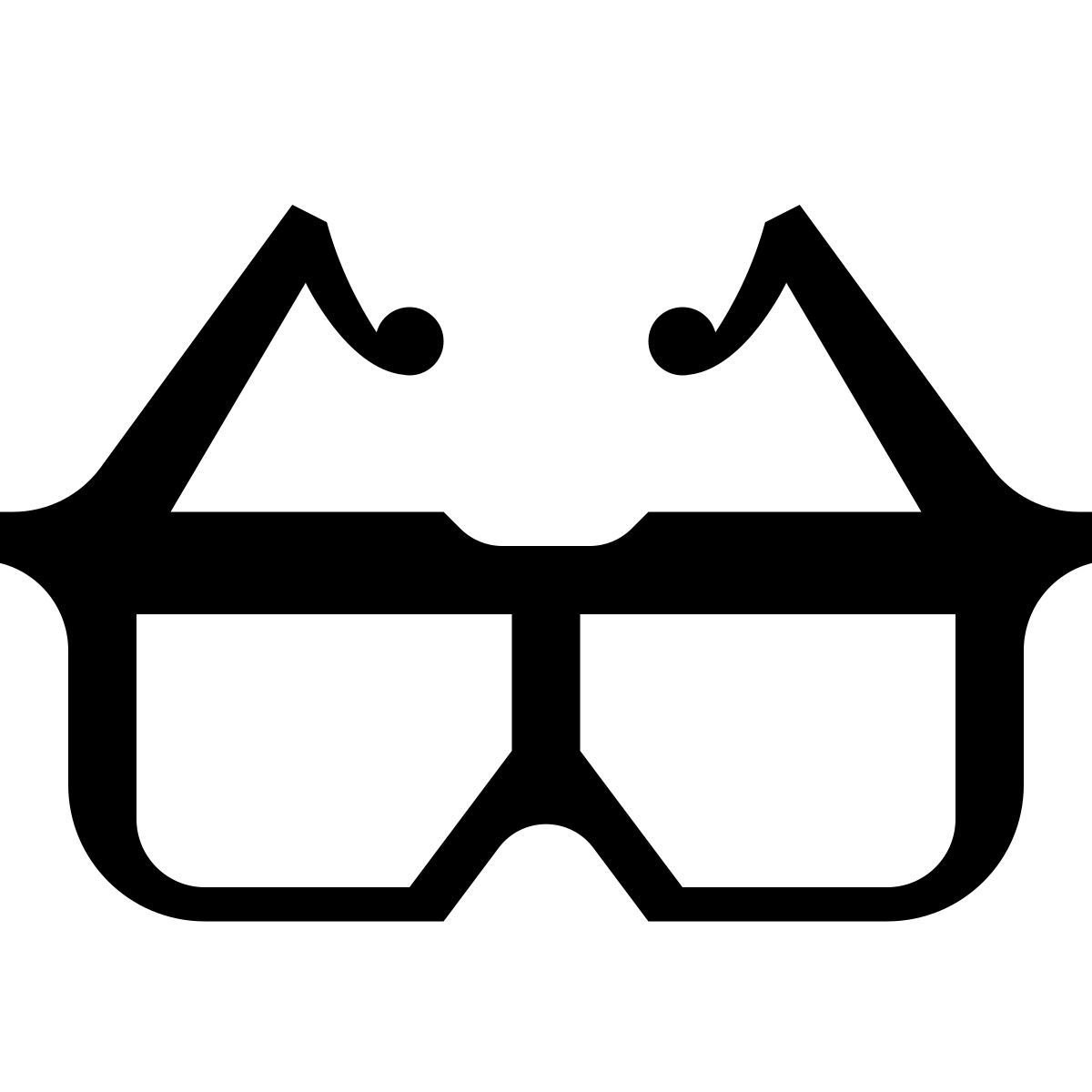 serif style 眼镜 icon