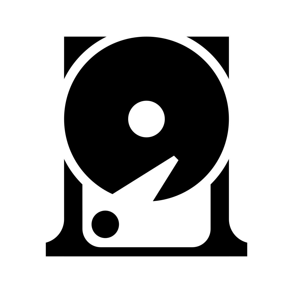 serif style hdd icon