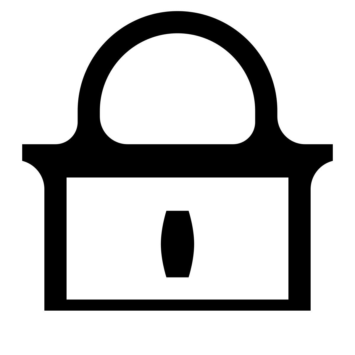 serif style cadenas icon