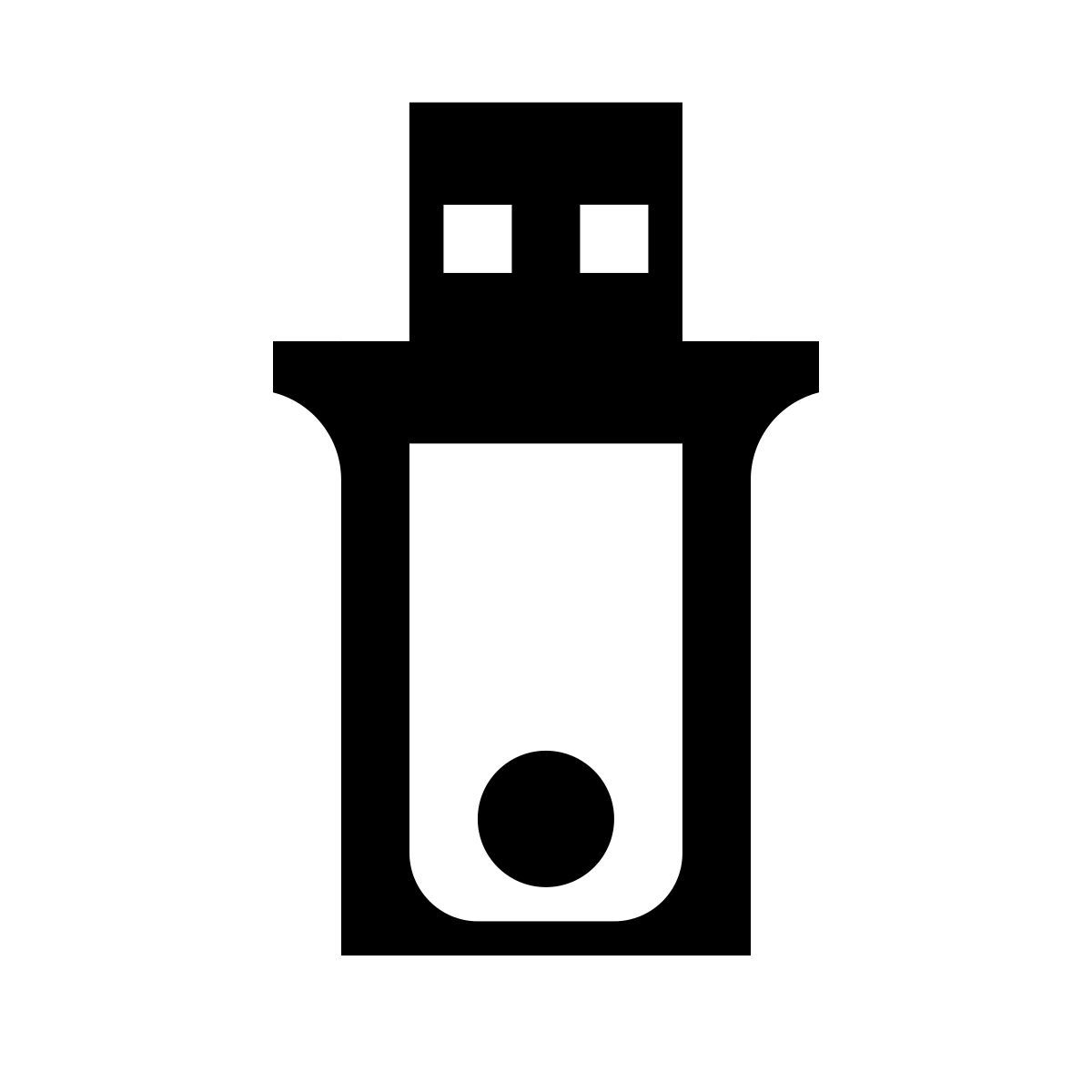 serif style flash drive icon