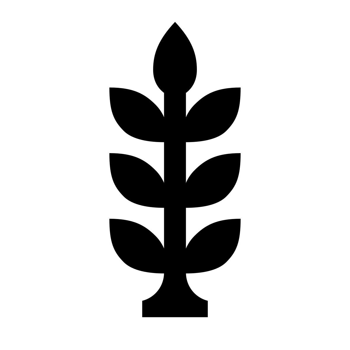 serif style wheat icon