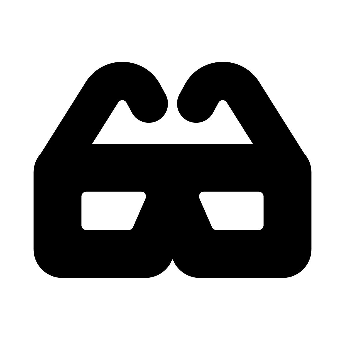 apple sf black filled style gafas 3d icon