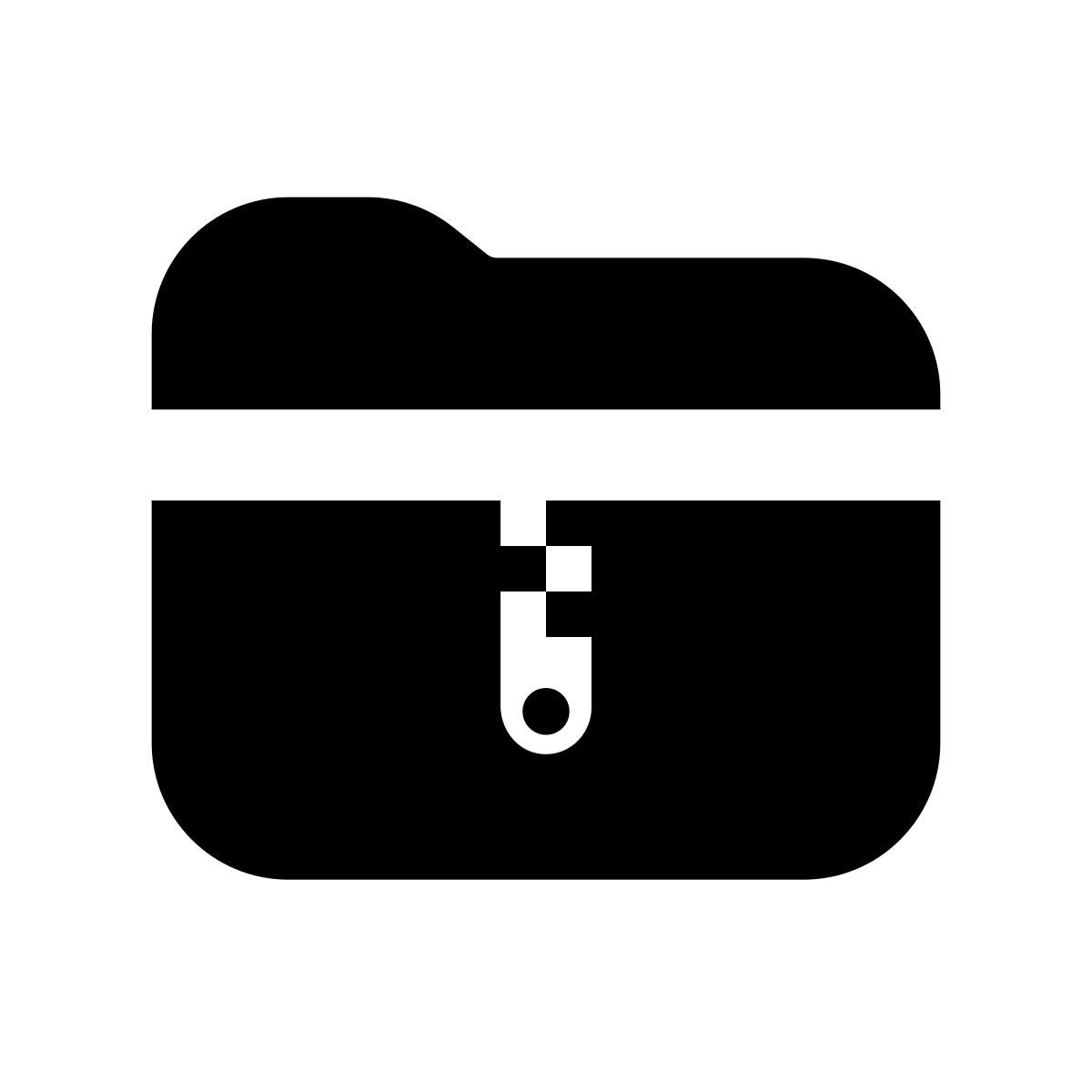 apple sf black filled style archive folder icon