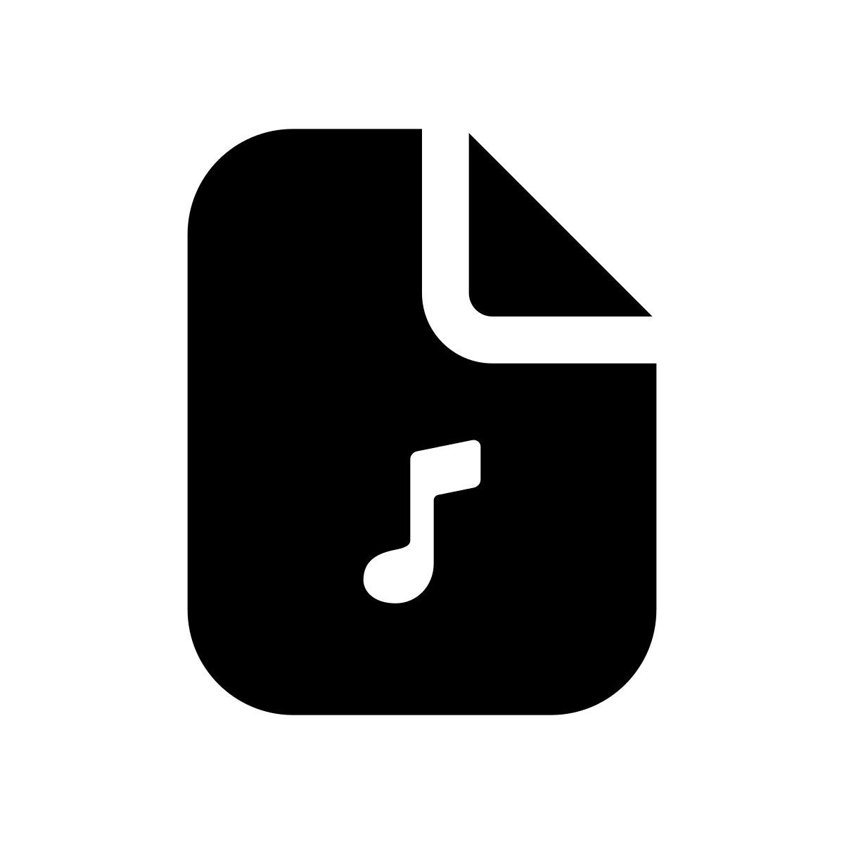apple sf black filled style archivo de audio icon