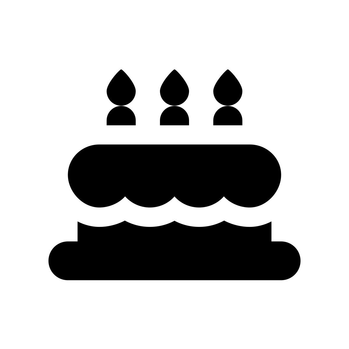 apple sf black filled style cumpleaños icon