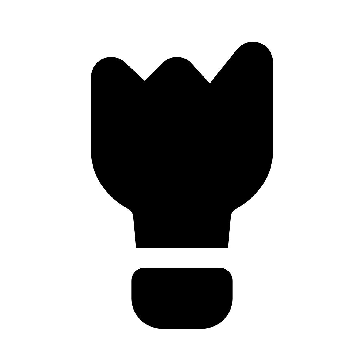 apple sf black filled style bottiglia rotta icon