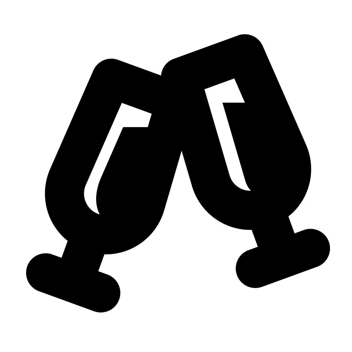 apple sf black filled style champagne icon