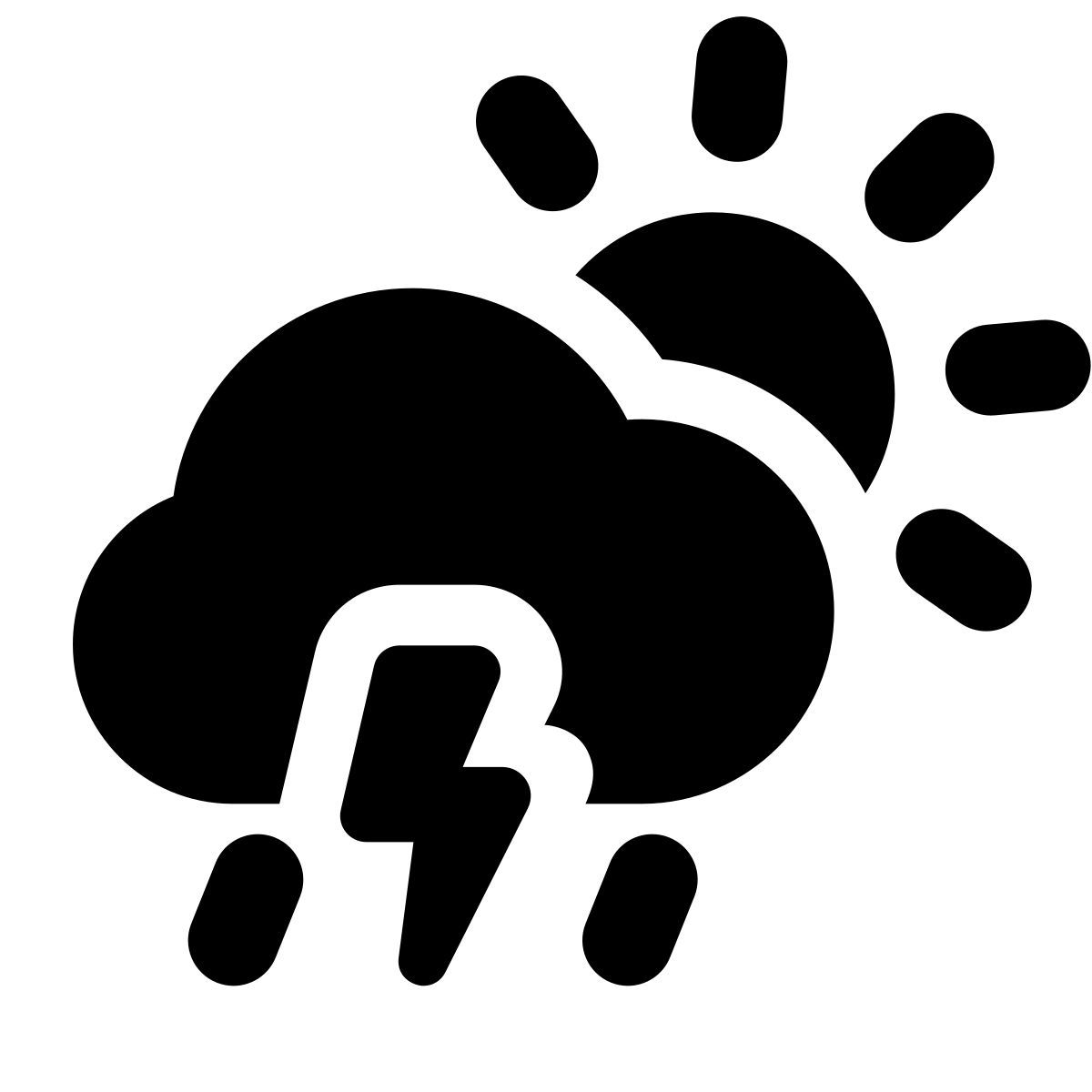 apple sf black filled style possibilità di pioggia icon