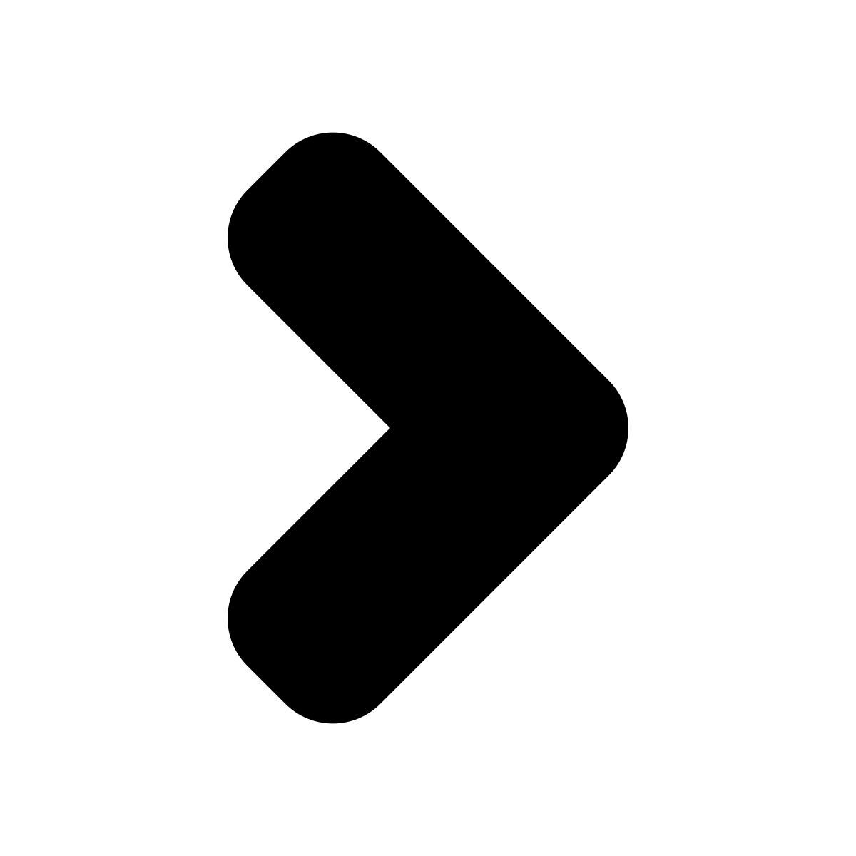 apple sf black filled style 셰브론 오른쪽 icon