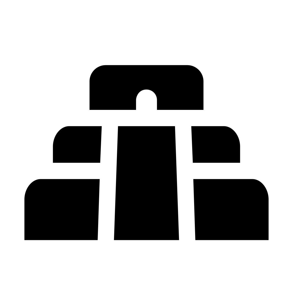 apple sf black filled style chichen itza icon