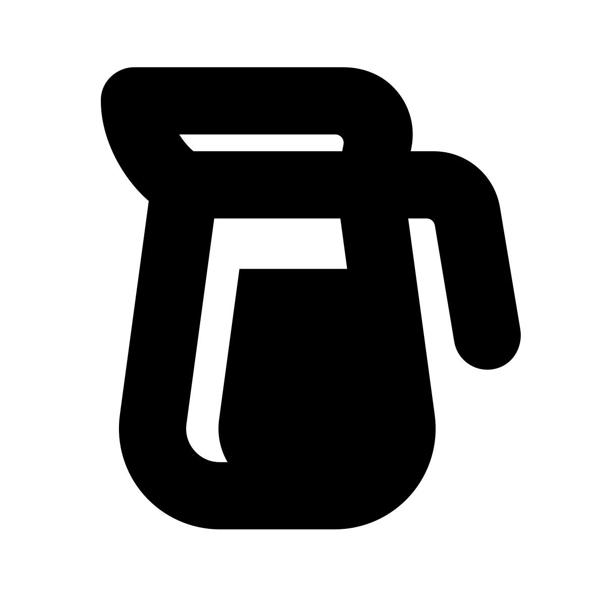 apple sf black filled style 커피 포트 icon