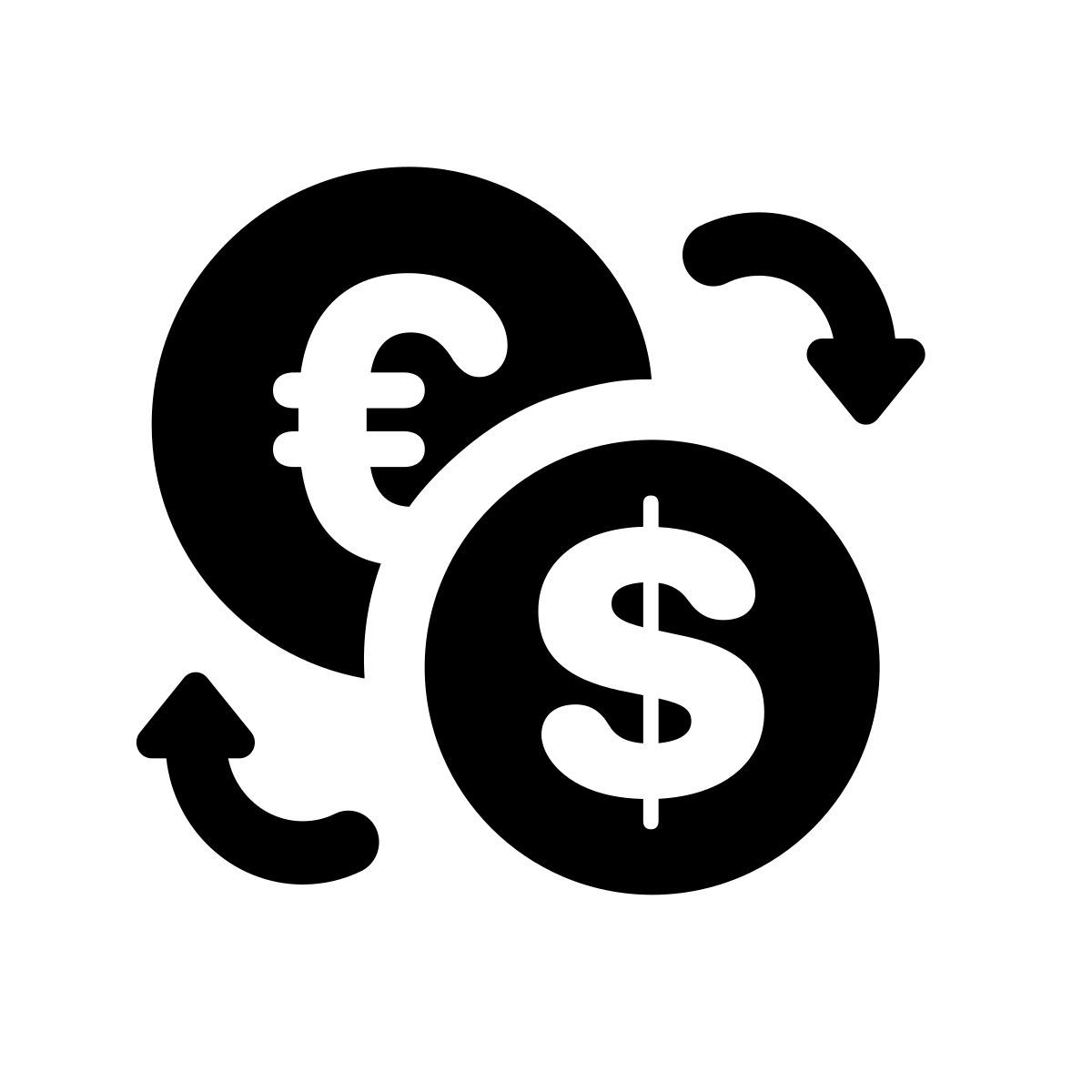 apple sf black filled style cambio de divisas icon