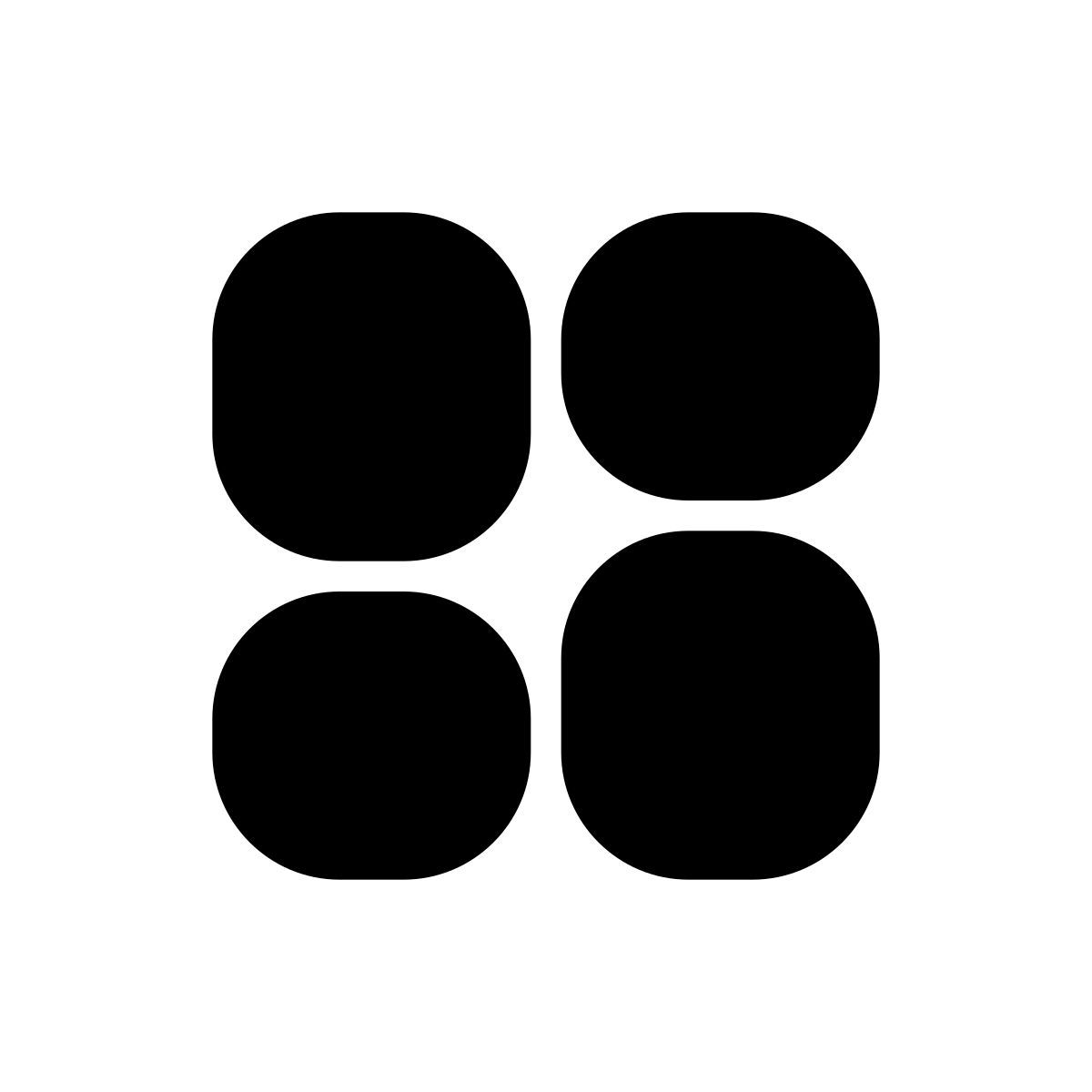 icono diseño del tablero apple sf black filled estilo