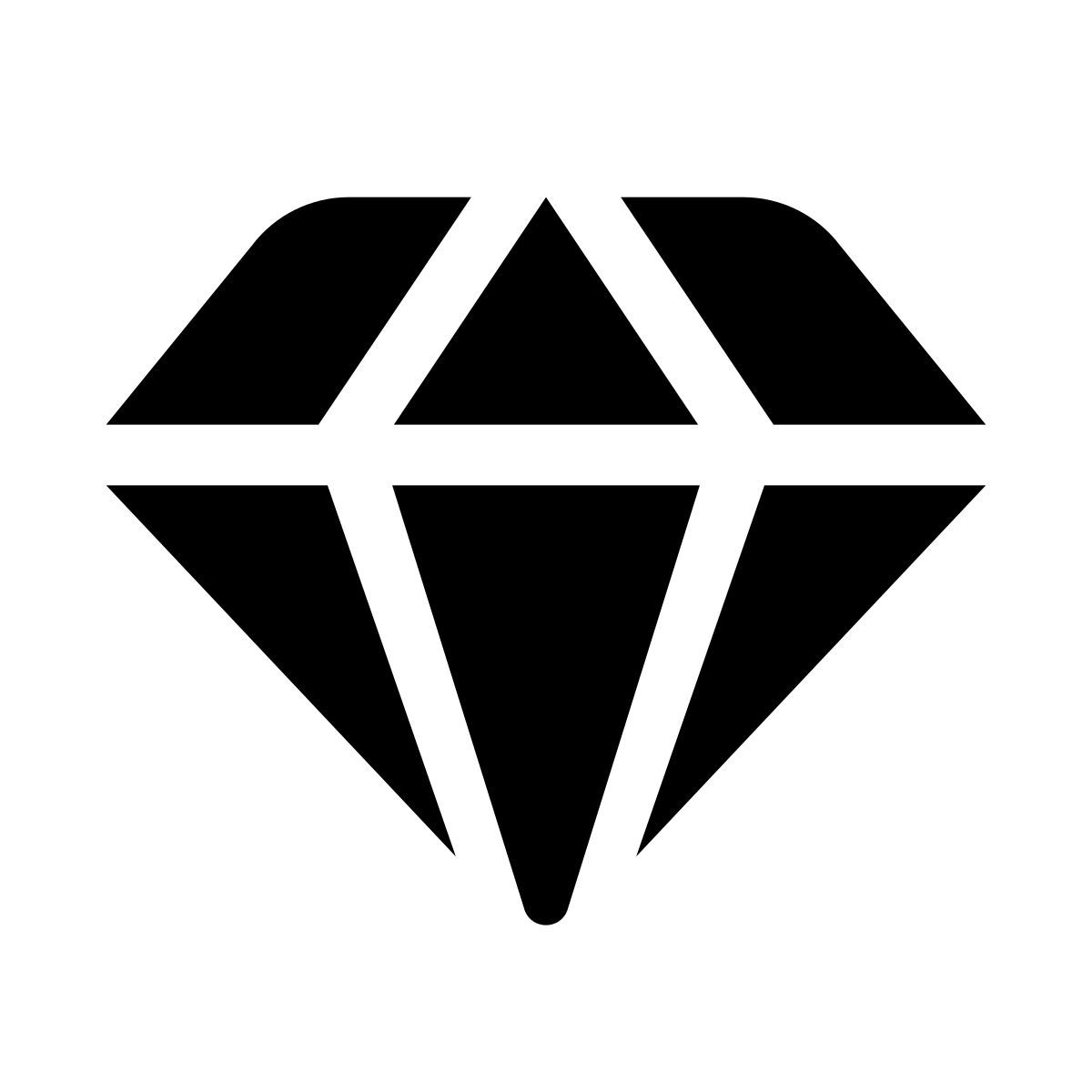 apple sf black filled style 钻石 icon