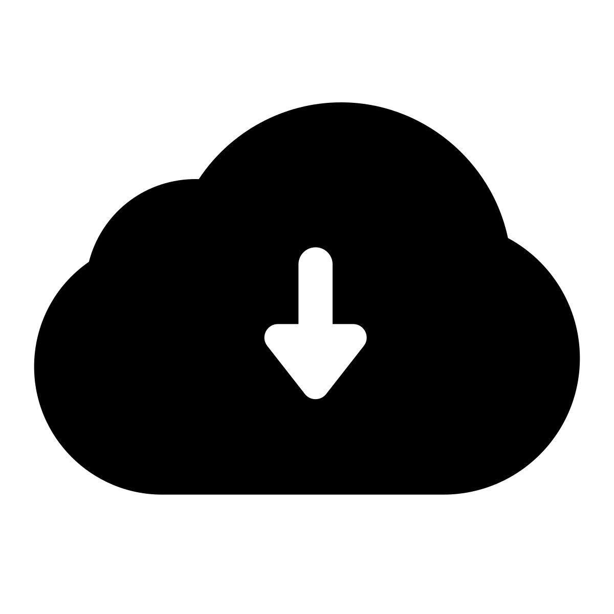 apple sf black filled style descargar desde la nube icon