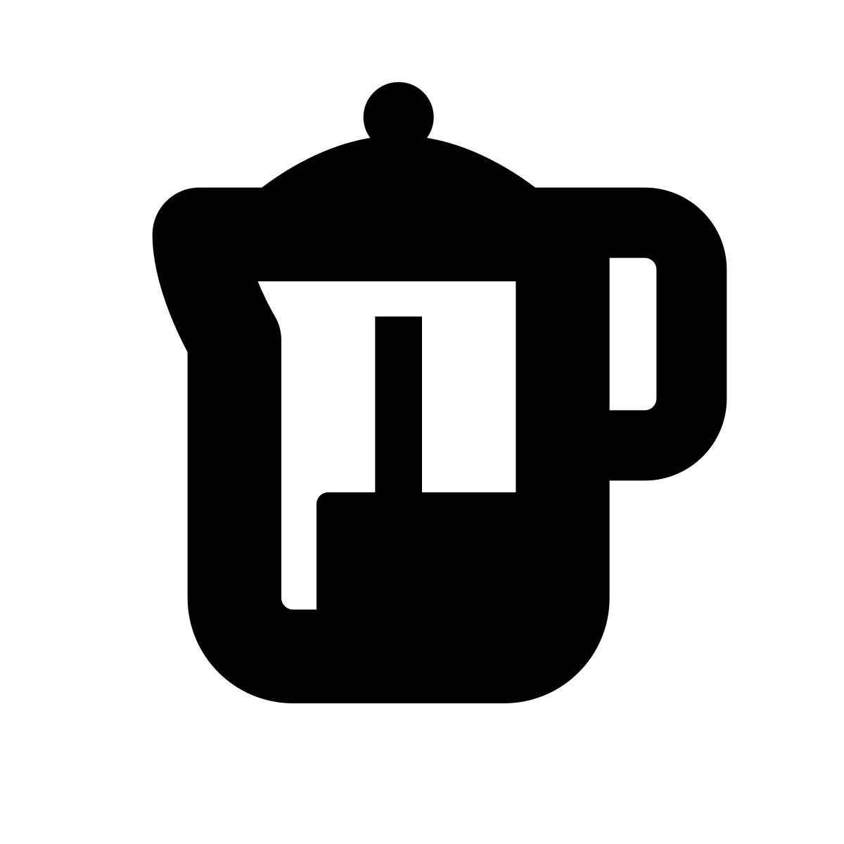 apple sf black filled style pressa francese icon