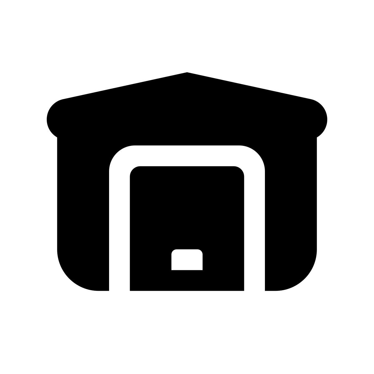 apple sf black filled style warehouse icon