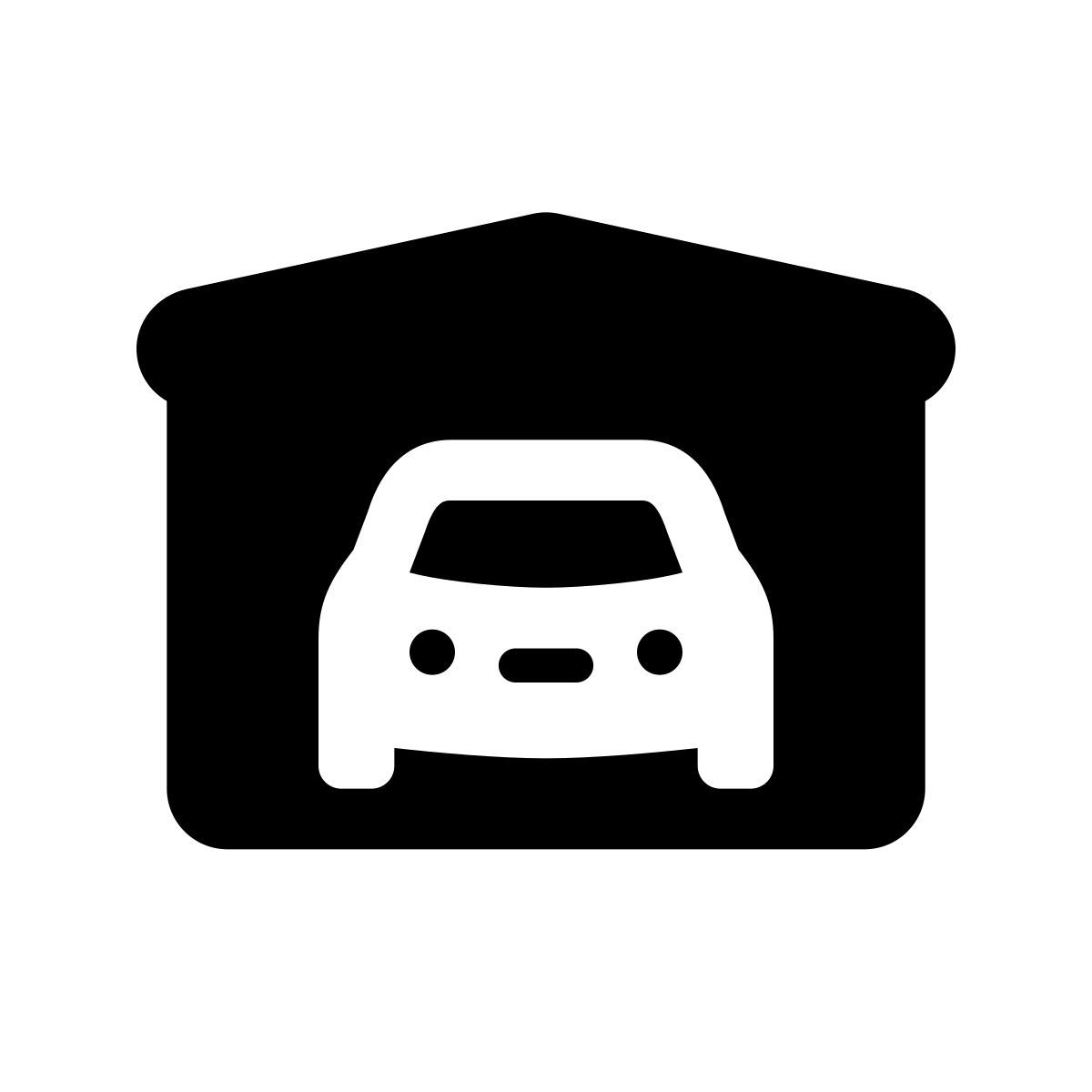 apple sf black filled style garaje icon