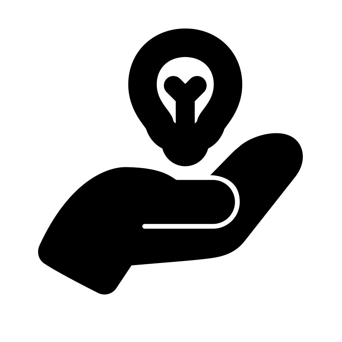 apple sf black filled style idea sharing icon