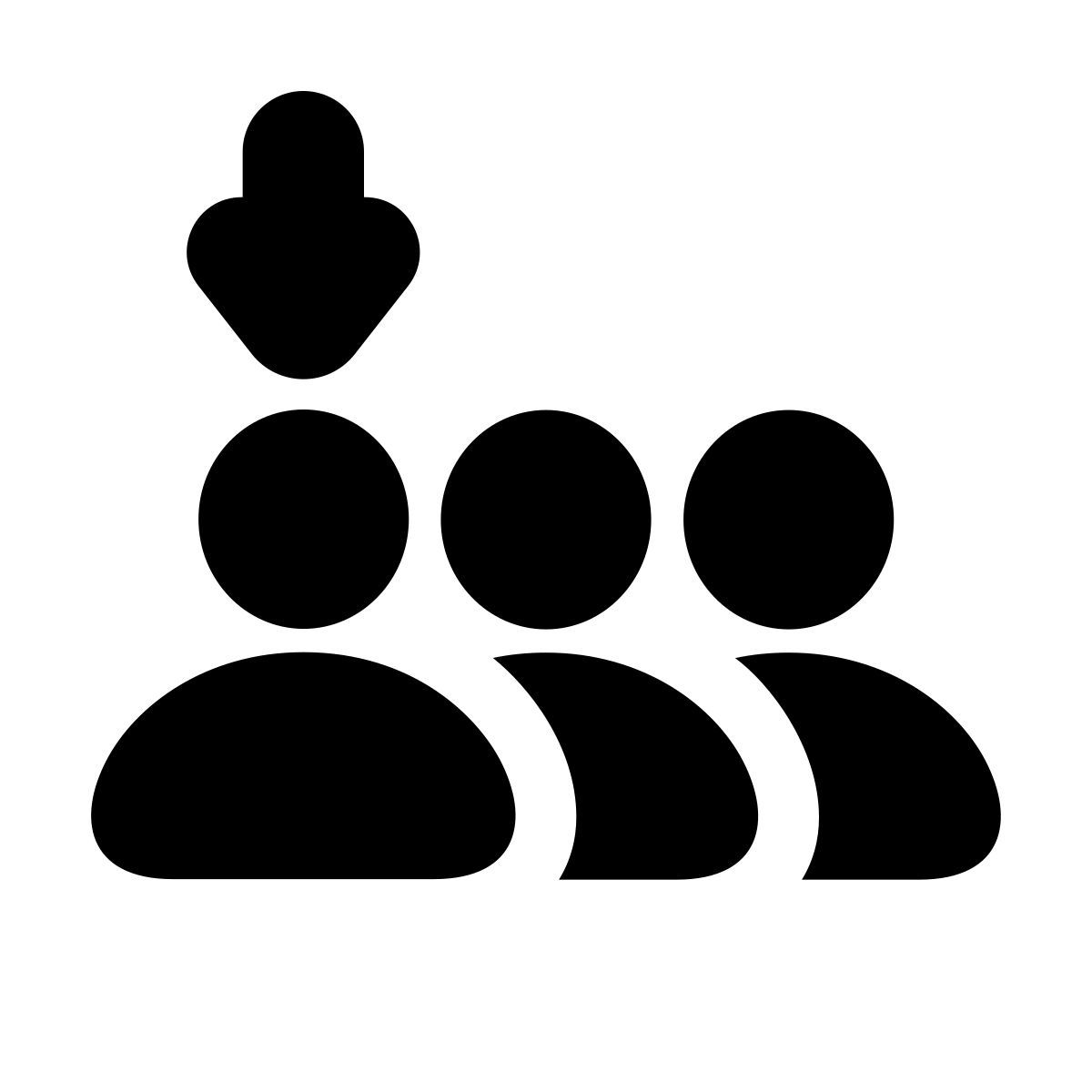 apple sf black filled style joining queue icon