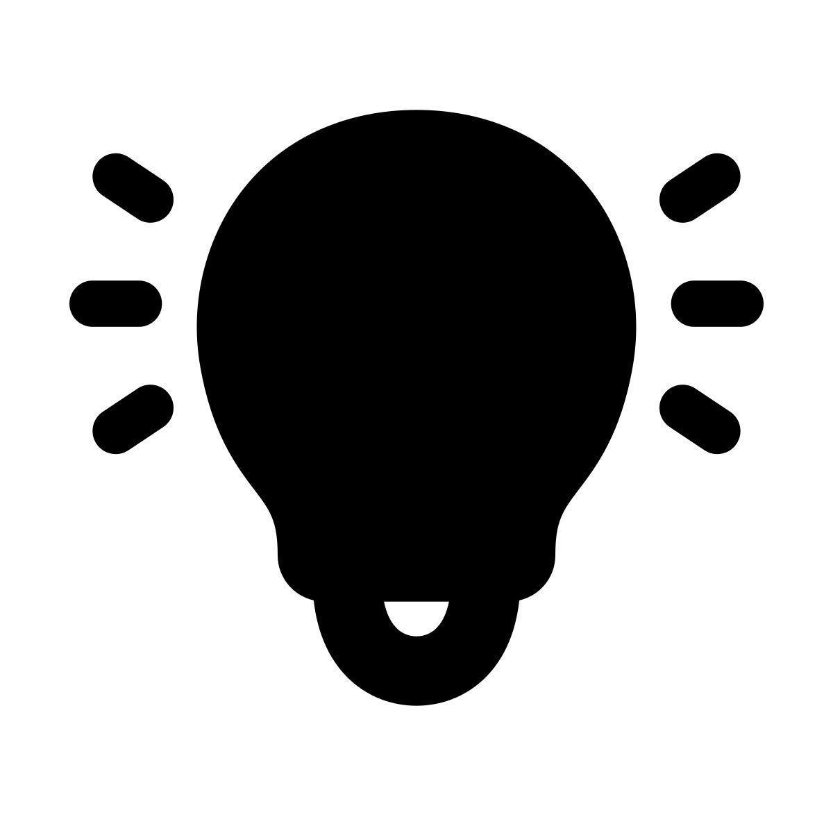 apple sf black filled style lumière allumée icon