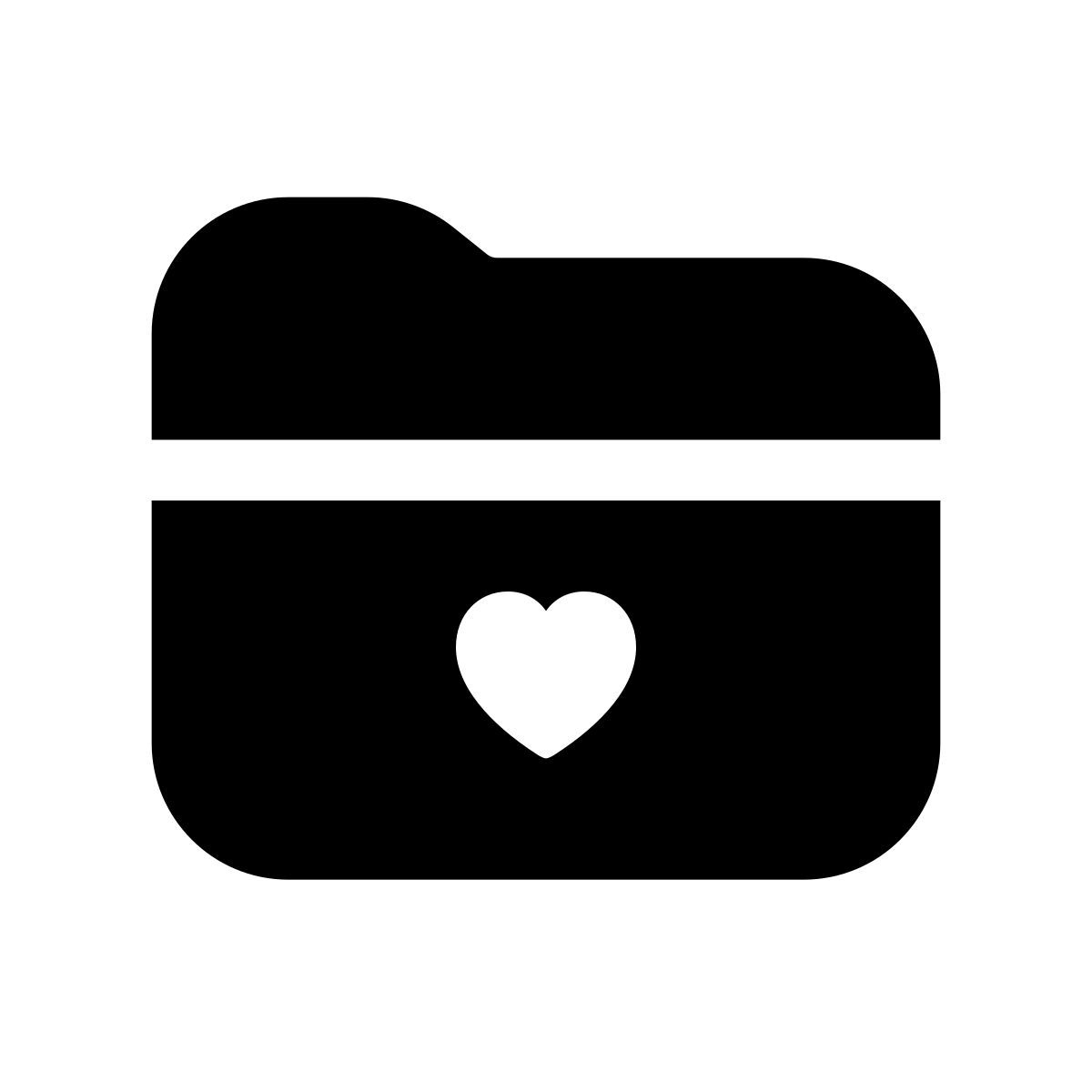 apple sf black filled style 즐겨 찾기 폴더 icon