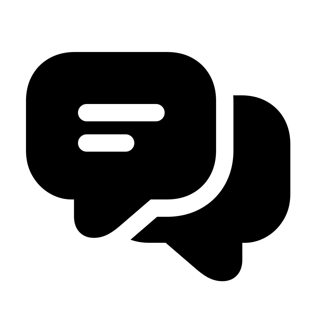 apple sf black filled style 消息 icon