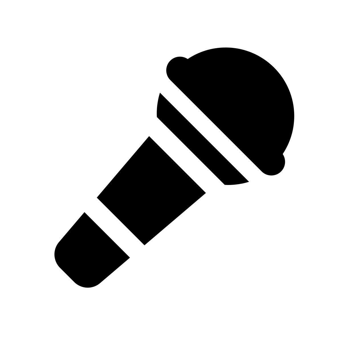 apple sf black filled style micrófono 2 icon