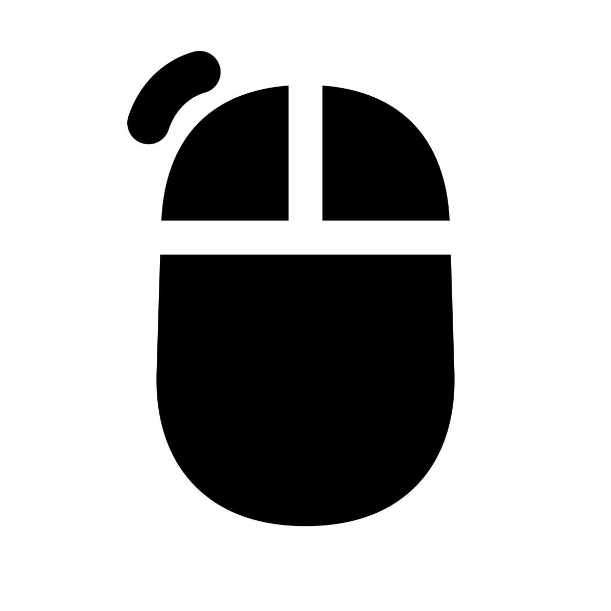 apple sf black filled style clic gauche de souris icon