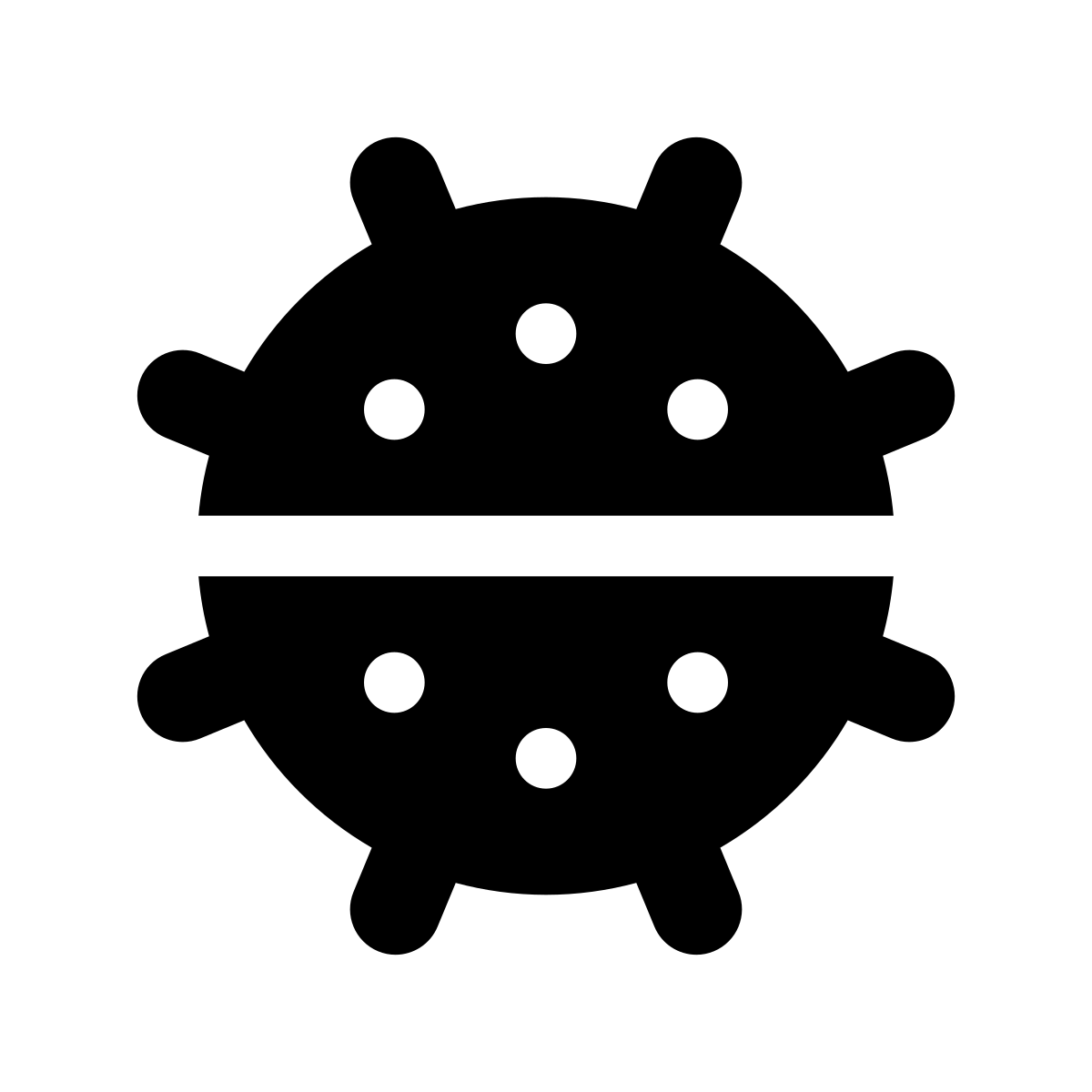apple sf black filled style naval mine icon