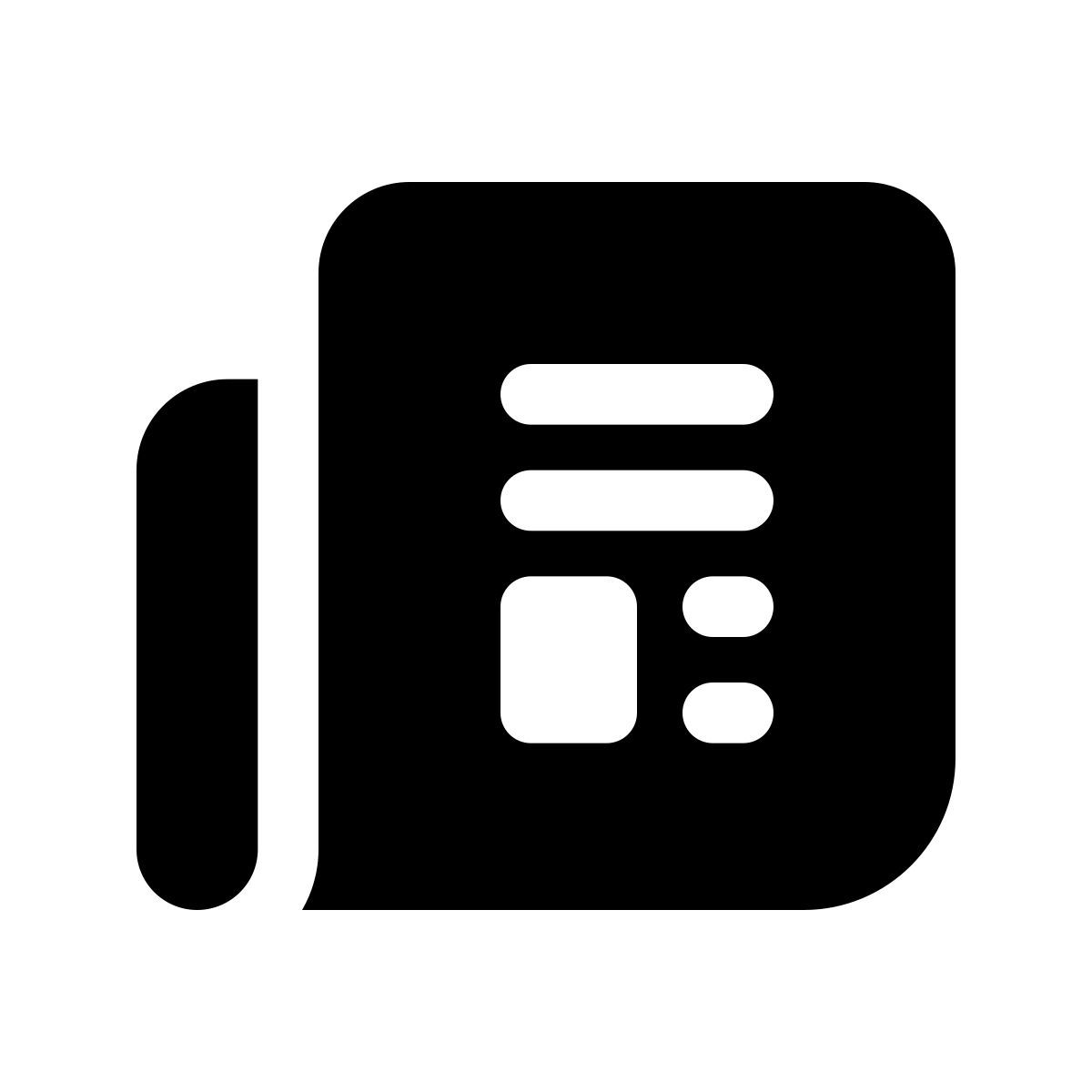 apple sf black filled style notizie icon