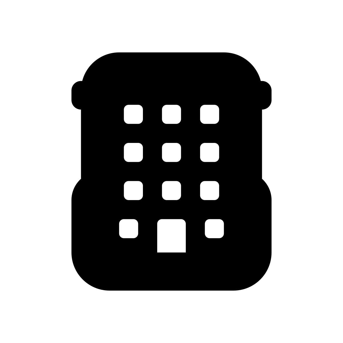 apple sf black filled style organización icon
