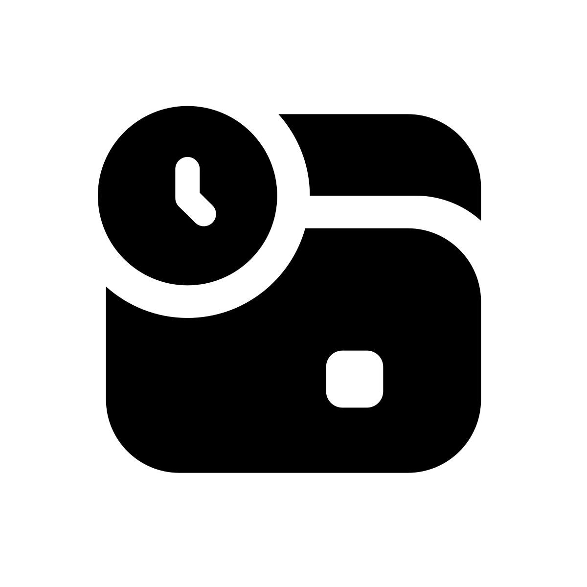 apple sf black filled style lavoro straordinario icon