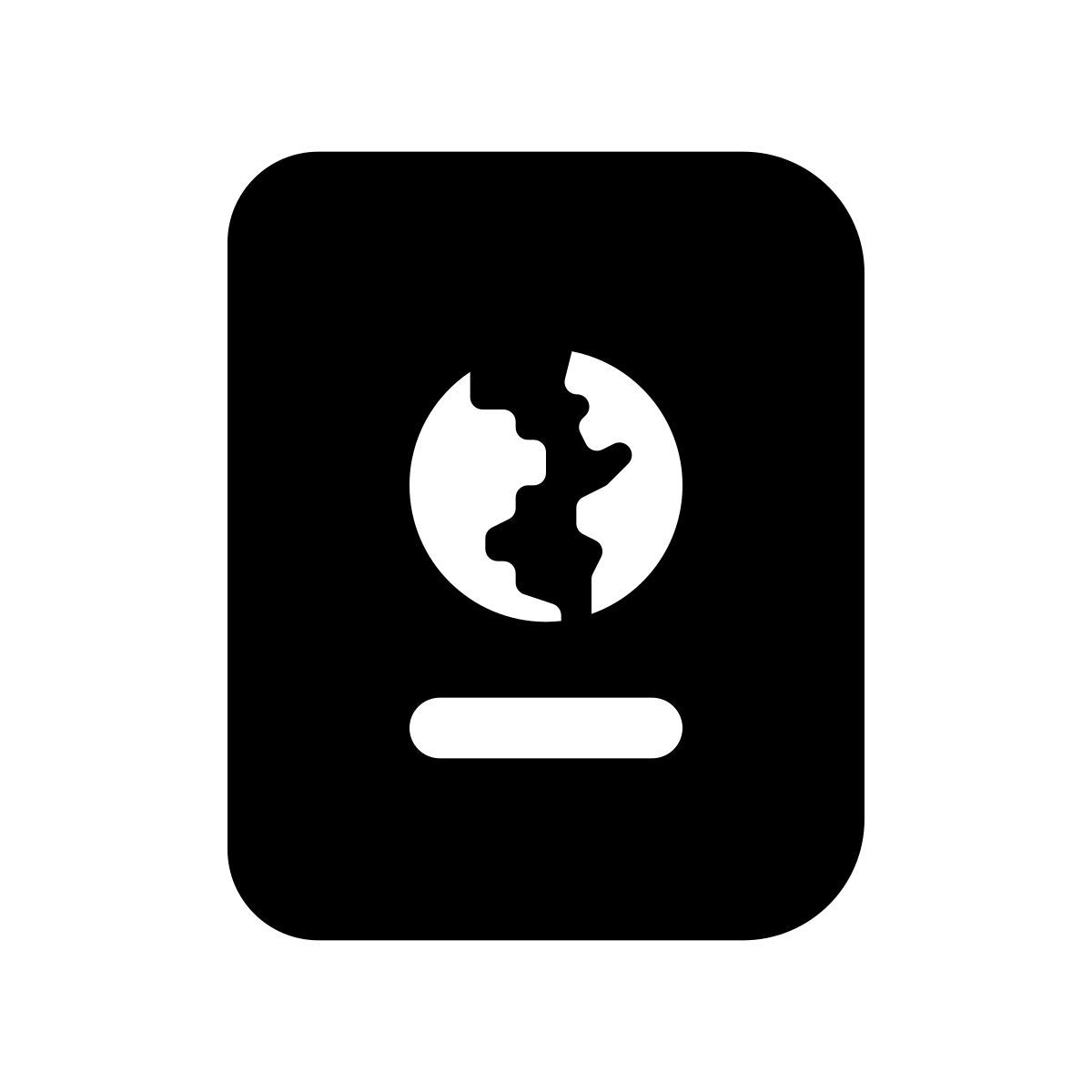 apple sf black filled style pasaporte icon