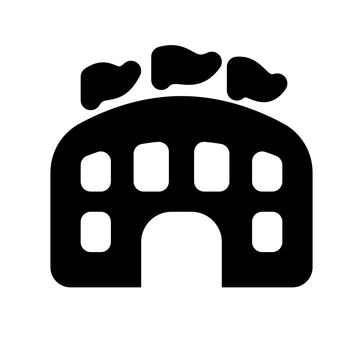 apple sf black filled style arena icon