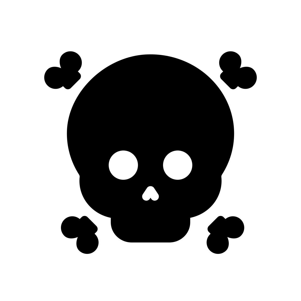 apple sf black filled style símbolo de peligro icon