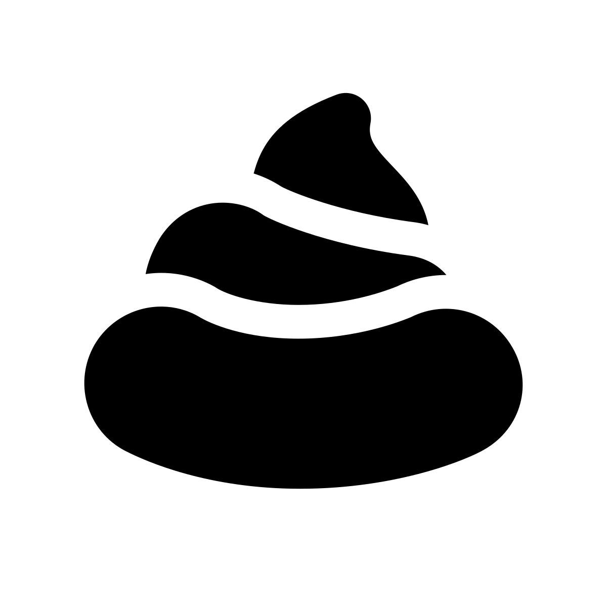 apple sf black filled style 便便 icon