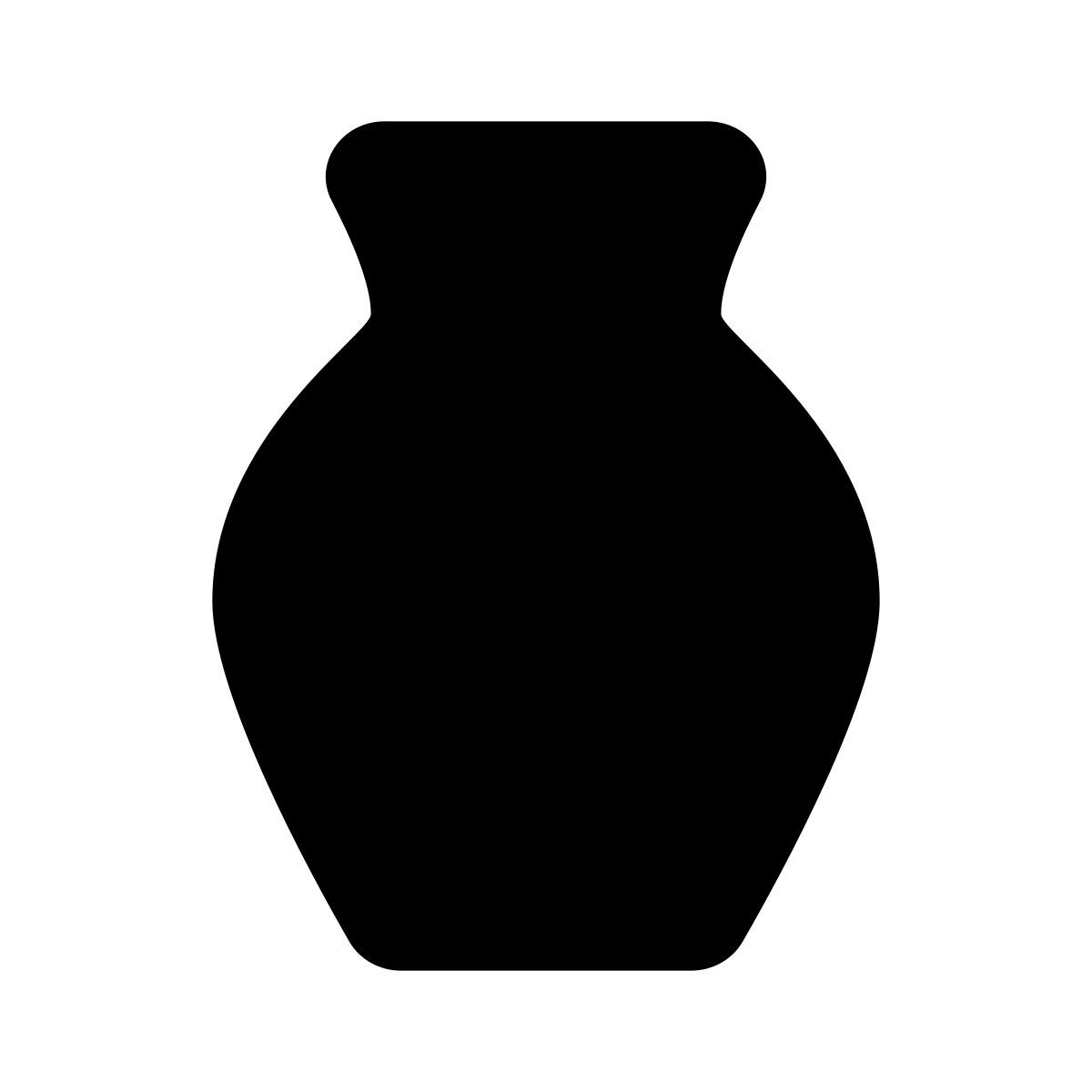apple sf black filled style vase icon