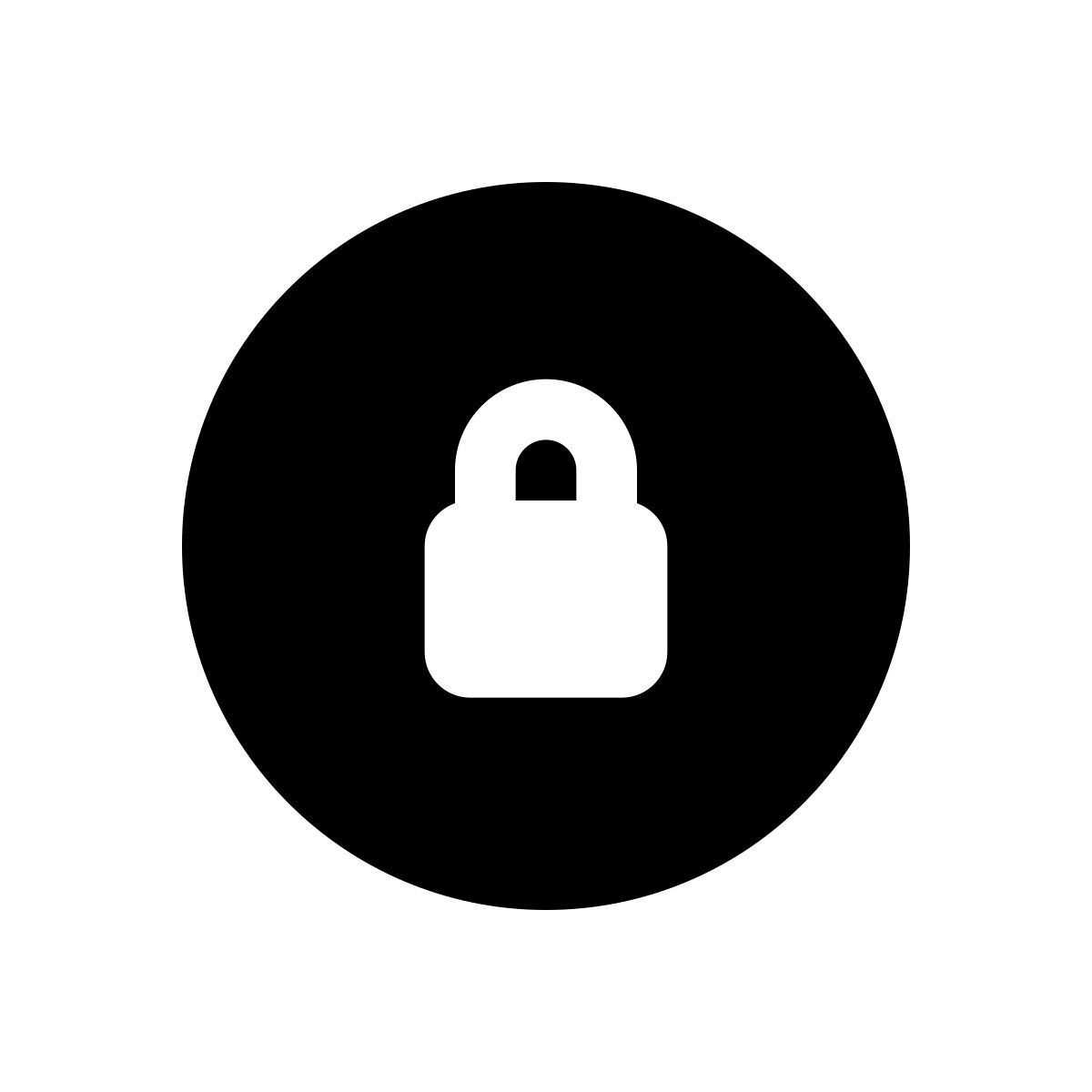 apple sf black filled style secure icon