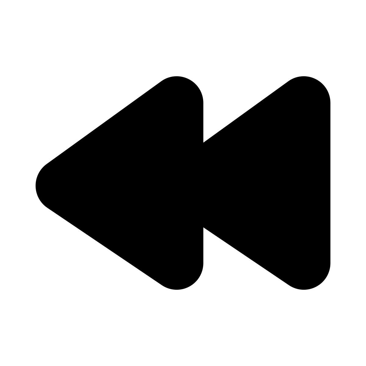 apple sf black filled style rebobinar icon