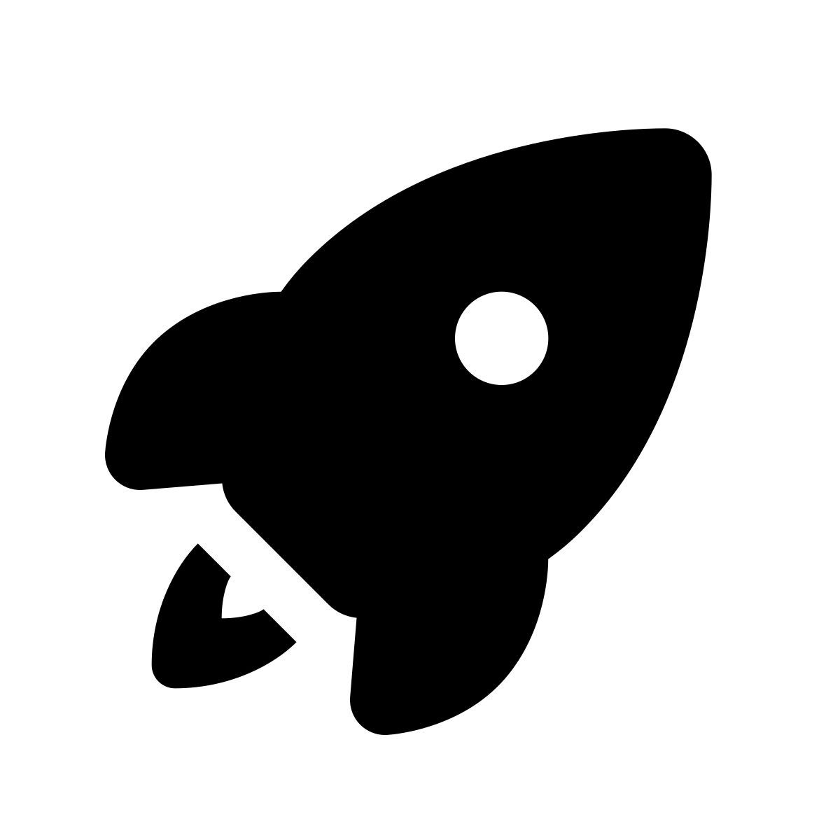 apple sf black filled style cohete icon