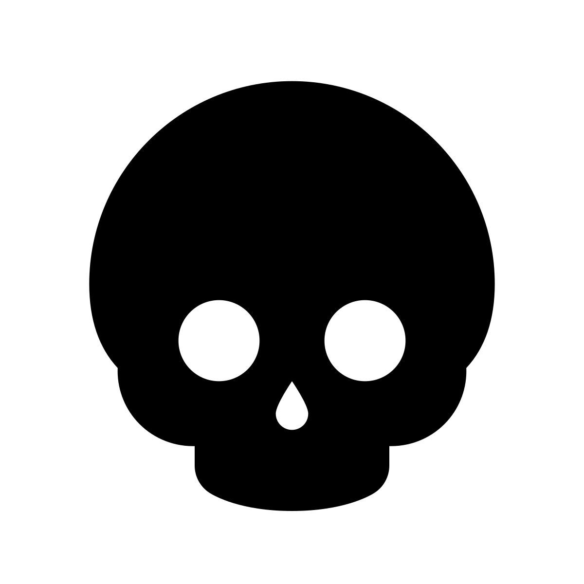 apple sf black filled style esqueleto icon