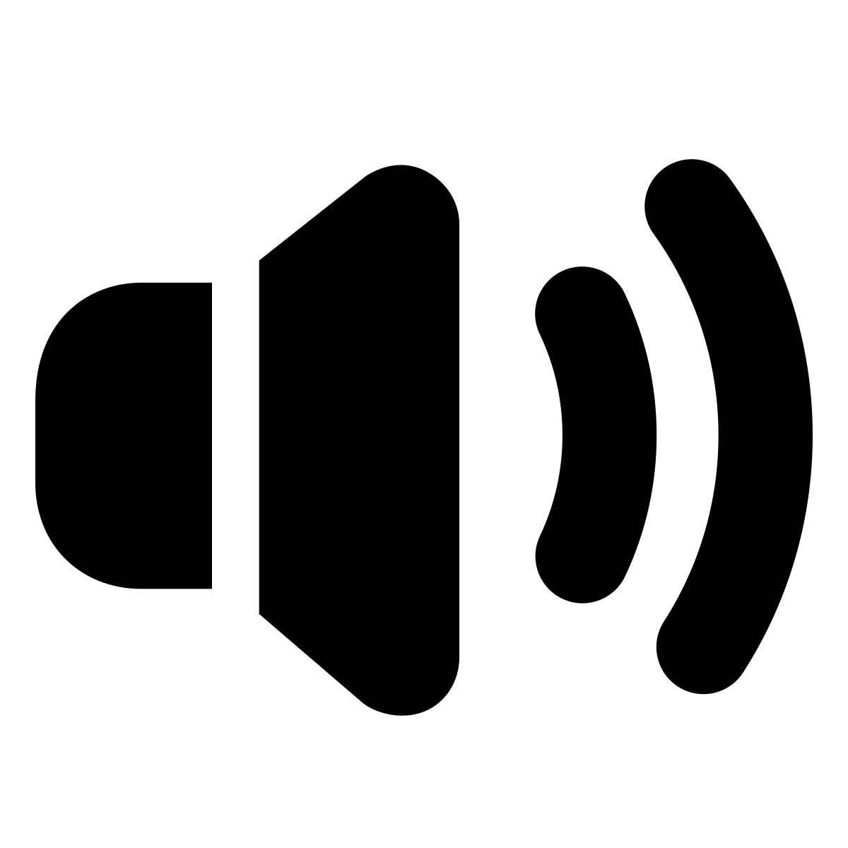 apple sf black filled style 스피커 icon