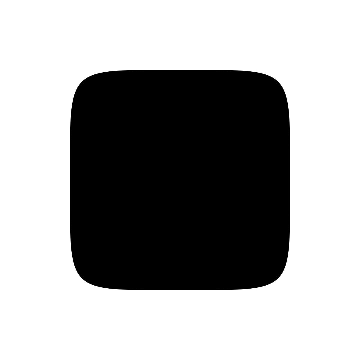 apple sf black filled style detener icon