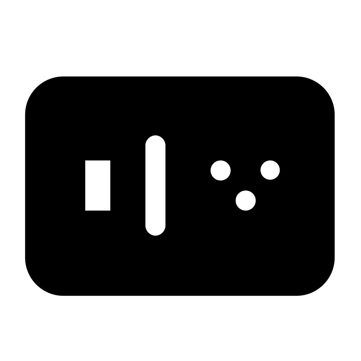 apple sf black filled style 总机 icon